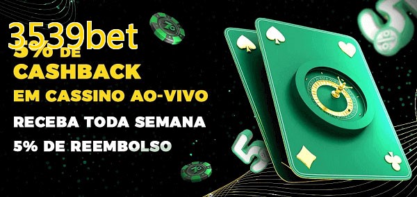 Promoções do cassino ao Vivo 3539bet